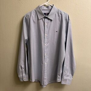 Vineyard Vines Men’s Classic Fit Whale Shirt Long Sleeve Button Down Size Large